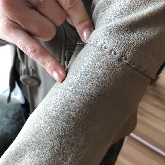 COPY - Mackage lamb leather jacket Grey-green - Picture 9 of 15